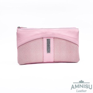 Rózsaszín - nyomott mintás egyenes swarovski köves női bőr pénztárca G4020-4021 - táska & tok - pénztárca & más tok - pénztárca - női pénztárca - Meska.hu