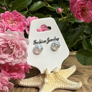Diamond fülbevaló - ékszer - fülbevaló - pötty fülbevaló - Meska.hu