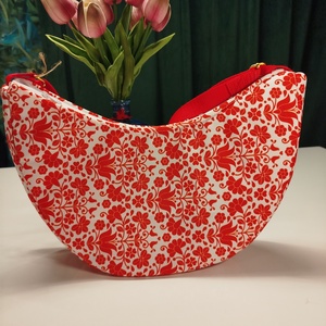 Matyó hímzés mintás moonbag - táska & tok - kézitáska & válltáska - vállon átvethető táska - Meska.hu
