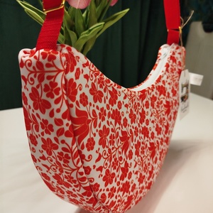 Matyó hímzés mintás moonbag - táska & tok - kézitáska & válltáska - vállon átvethető táska - Meska.hu