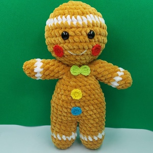 Plüss Mézike - karácsony - karácsonyi lakásdekoráció - karácsonyi manók, figurák - Meska.hu