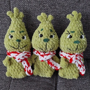 Horgolt Grincs bébi és Max, a kutyája 2pár - játék & sport - plüssállat & játékfigura - manó - Meska.hu