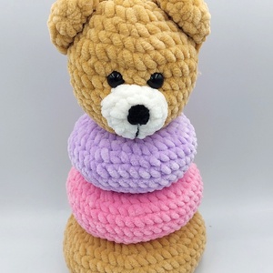 Horgolt építőjáték - maci - játék & sport - építőjáték - Meska.hu