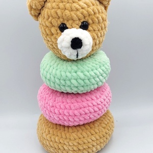 Horgolt építőjáték - maci - játék & sport - építőjáték - Meska.hu