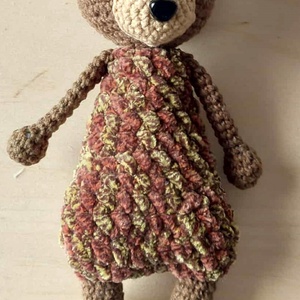 Maci, horgolt figura 22 cm - játék & sport - plüssállat & játékfigura - maci - Meska.hu