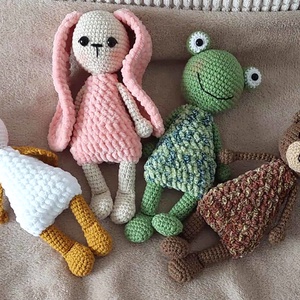 Maci, horgolt figura 22 cm - játék & sport - plüssállat & játékfigura - maci - Meska.hu