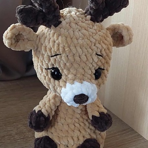 Csutka - horgolt szarvas 22 cm  - Meska.hu