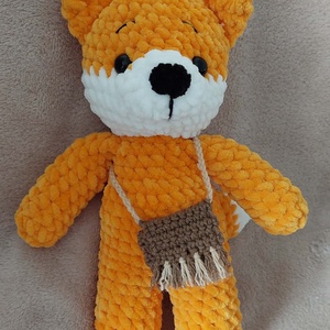 Horgolt róka - Meska.hu