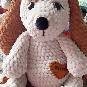 Plüss kutya, felirat is kérhető rá  - Meska.hu