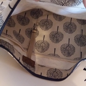 Vászontáska szürke famintás nagyméretű táska, pelenkázó táska -  - Meska.hu