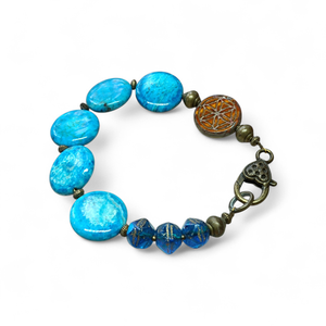 Egyedi extravagáns karkötő  - ékszer - karkötő - gyöngyös karkötő - Meska.hu