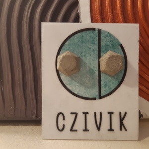 Sokszög alakú beton fülbevaló - ékszer - fülbevaló - pötty fülbevaló - Meska.hu