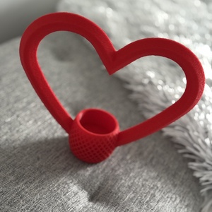 Szív alakú gyertyatartó - otthon & életmód - gyertya, illat, aroma - gyertyatartó - Meska.hu