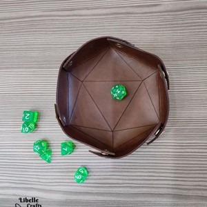 Hatszögletű - D20 sziluettes kockadobó tálca - játék & sport - táblajáték és kártyajáték - társasjátékok - dobókocka - Meska.hu