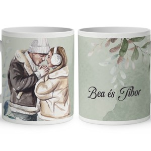 Névvel kérhető - Gyengéd szerelem mintás bögre, Otthon & Életmód, Konyhafelszerelés, tálalás, Tálalás, Bögre & Csésze, , MESKA