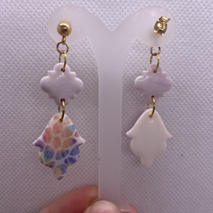 Tavaszi szivárvány - ékszer - fülbevaló - lógó fülbevaló - Meska.hu