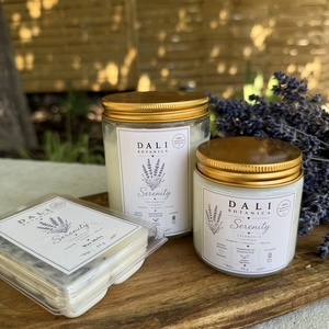 Dali Botanica � Serenity levendulás repceviasz gyertya, Otthon & Életmód, Gyertya, illat, aroma, Gyertya, Gyertya-, mécseskészítés, MESKA