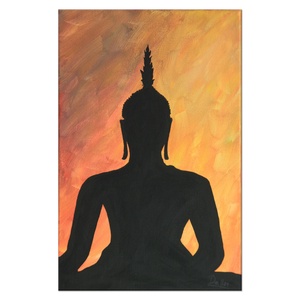 Buddha 5  akril festmény  30 x 20 cm  vászon, Művészet, Festmény, Akril, Festészet, MESKA