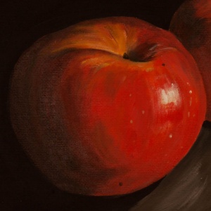 Almák feketén  akril festmény  20 x 30 cm  vászon - művészet - festmény - akril - Meska.hu