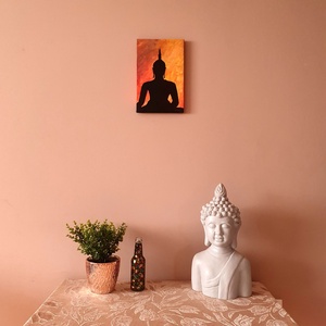 Buddha 5  akril festmény  30 x 20 cm  vászon - művészet - festmény - akril - Meska.hu