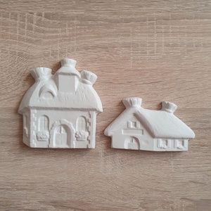 Festhető gipsz figura csomag - házikók, DIY (Csináld magad), Egységcsomag, Mindenmás, Gipszöntés, MESKA