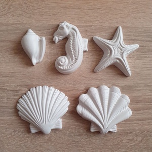 Festhető gipsz figura csomag - tenger, DIY (Csináld magad), Egységcsomag, Gipszöntés, MESKA