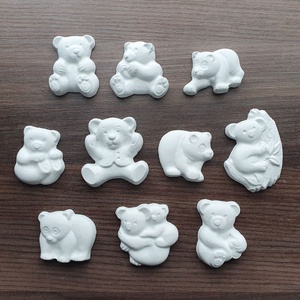 Festhető gipsz figura csomag, 10 db, mackók, DIY (Csináld magad), Egységcsomag, Mindenmás, Gipszöntés, MESKA