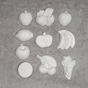 Festhető gipsz figura csomag - gyümölcsök - 10 db, DIY (Csináld magad), Egységcsomag, Gipszöntés, MESKA