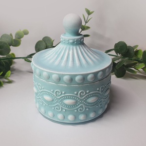 Ékszerdoboz (gipszből), Ékszer, Ékszertartó, Ékszerdoboz, Gipszöntés, Festett tárgyak, MESKA