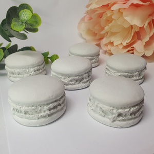 Festhető gipsz macaron - 6 db, DIY (Csináld magad), Egységcsomag, Gipszöntés, MESKA