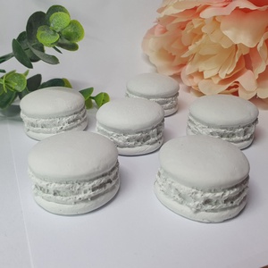 Festhető gipsz macaron - 6 db - diy (csináld magad) - egységcsomag - Meska.hu