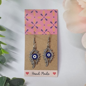 Evil Eye fülbevaló, Ékszer, Fülbevaló, Lógó fülbevaló, Ékszerkészítés, MESKA