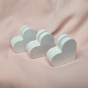 Fénykép/üzenet tartó szívecske gipszből - diy (csináld magad) - egységcsomag - Meska.hu