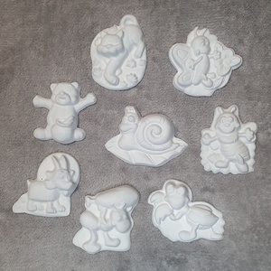 Festhető gipsz figura csomag (vegyes) - Meska.hu