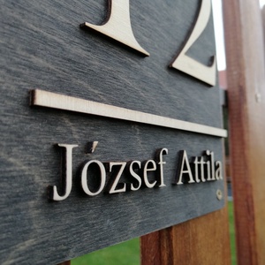 Házszámtábla egyedi - Több design - otthon & életmód - ház & kert - házszám - Meska.hu