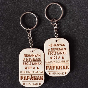 Kulcstartó a papának, Táska & Tok, Kulcstartó & Táskadísz, Kulcstartó, Famegmunkálás, Gravírozás, pirográfia, MESKA