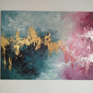 Találkozások (Absztrakt akril festmény) , Művészet, Festmény, Akril, , MESKA