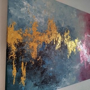 Találkozások (Absztrakt akril festmény)  - művészet - festmény - akril - Meska.hu