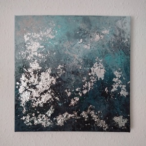 Téli rege (Absztrakt akril festmény) - művészet - festmény - akril - Meska.hu