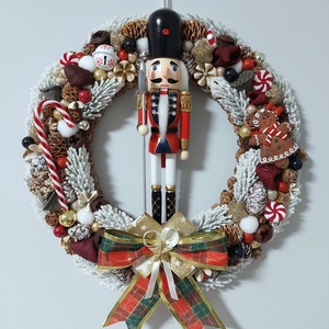 Diótörős adventi ajtódísz - Meska.hu