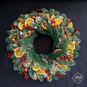 Illatos Karácsony, Karácsony, Karácsonyi lakásdekoráció, Karácsonyi ajtódíszek, Virágkötés, MESKA