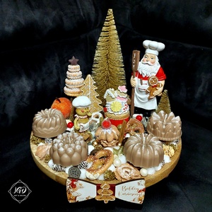 Édes advent, Karácsony, Adventi díszek, Adventi asztaldísz, Gyertya-, mécseskészítés, Virágkötés, MESKA