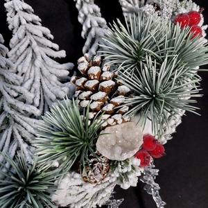 Havas téli erdő - karácsony - karácsonyi lakásdekoráció - karácsonyi ajtódíszek - Meska.hu