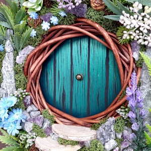 Kristályerdei titkos ajtó - otthon & életmód - dekoráció - ajtó- és ablak dekoráció - ajtódísz & kopogtató - Meska.hu