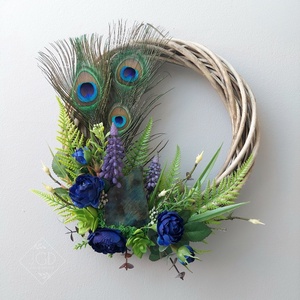 Irizáló árnyalatok, Otthon & Életmód, Dekoráció, Ajtó- és ablak dekoráció, Ajtódísz & Kopogtató, Virágkötés, MESKA