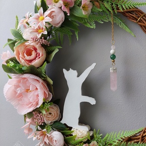 Lunar Cats - Bloom - otthon & életmód - dekoráció - ajtó- és ablak dekoráció - ajtódísz & kopogtató - Meska.hu