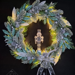 Kristály ragyogás - karácsony - karácsonyi lakásdekoráció - karácsonyi ajtódíszek - Meska.hu