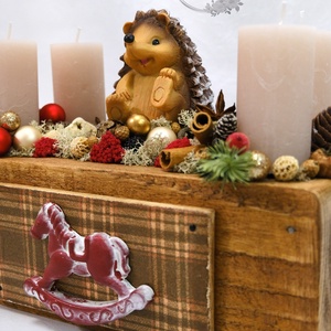 Adventi láda asztaldísz  - karácsony - adventi díszek - adventi asztaldísz - Meska.hu