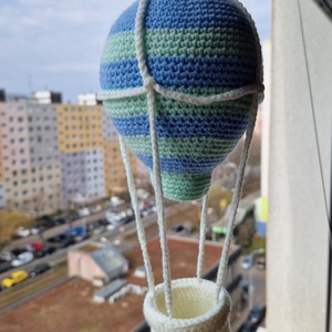 Hőlégballon - egyedi színekben - baba - mama - babaszoba dekoráció - babaszoba füzér, girland  - Meska.hu