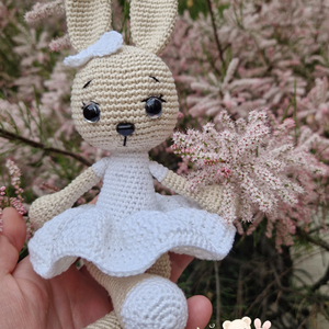 Horgolt nyuszi egyedi színekkel is kérhető, Játék & Sport, Plüssállat & Játékfigura, Nyuszi, Horgolás, MESKA